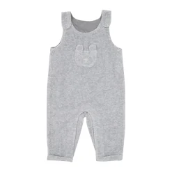 Salopette ciniglia bimbo grigia