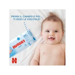 Salviette pure umidificate per bambini 3 pacchi da 56 pezzi – huggies