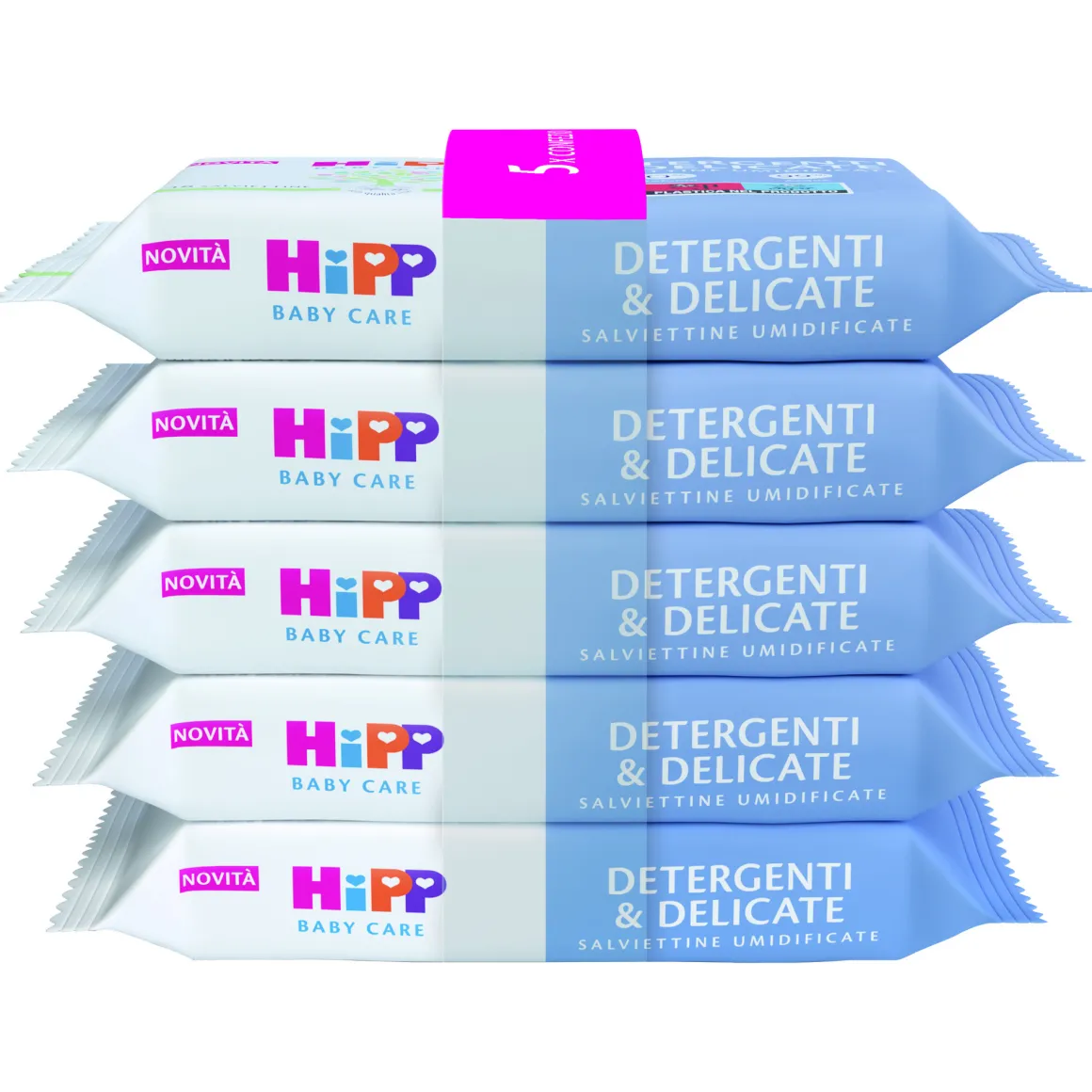 Salviettine detergenti & delicate 5×48 – hipp