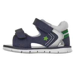 Sandalo bimbo con doppio strappo, chiuso dietro