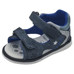 Sandalo bimbo con doppio strappo, chiuso dietro