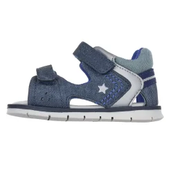 Sandalo bimbo con doppio strappo, chiuso dietro