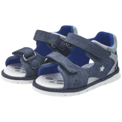 Sandalo bimbo con doppio strappo, chiuso dietro