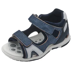 Sandalo bimbo con doppio strappo, chiuso dietro