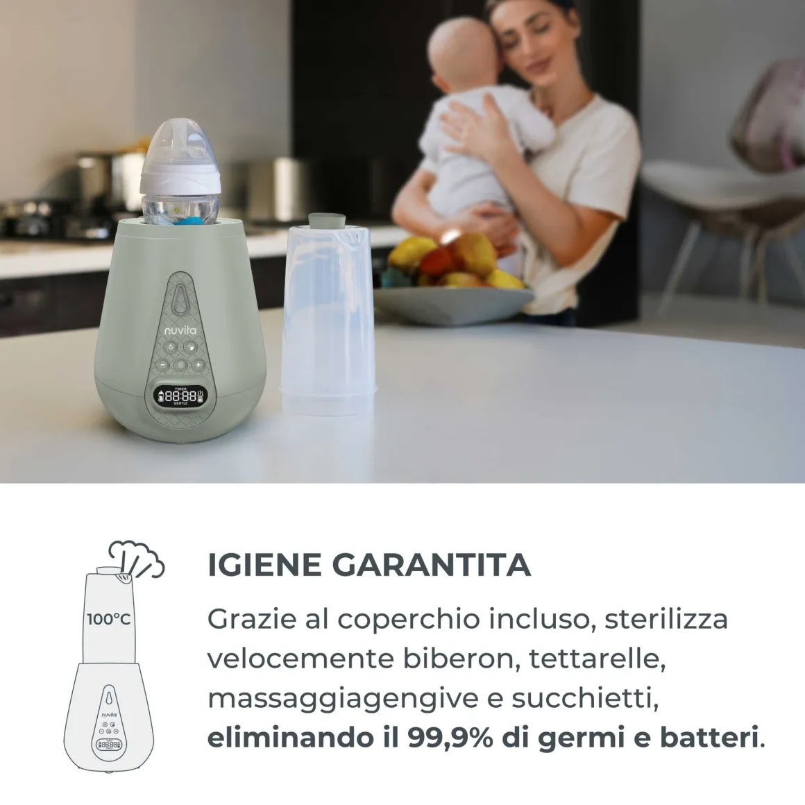 Scaldabiberon e sterilizzatore ultraveloce – nuvita