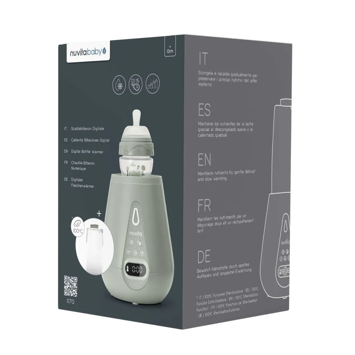 Scaldabiberon e sterilizzatore ultraveloce – nuvita