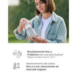 Scaldabiberon portatile mix70 universale con funzione di mescolamento 1164 – nuvita