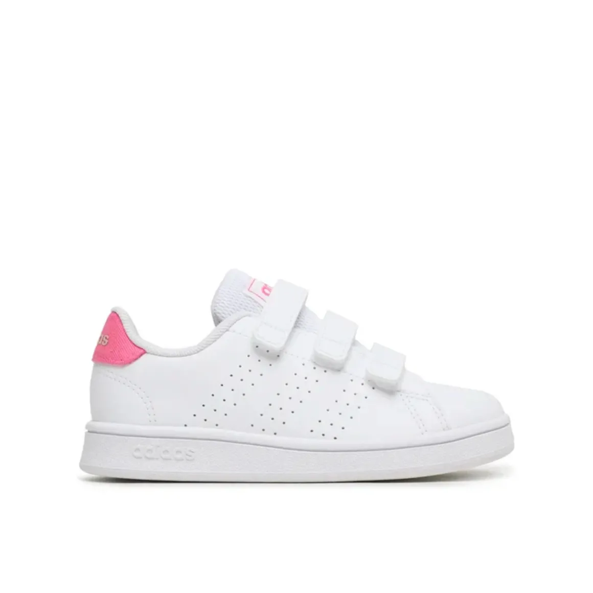 Scarpe bimbo bimba adidas advantage children con strappi bianco rosa – adidas