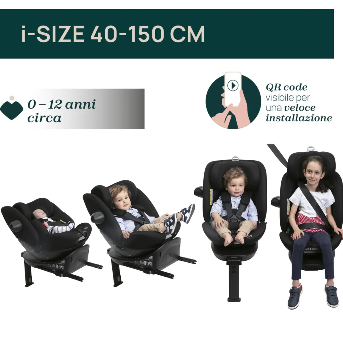 Seggiolino auto everone i-size (40-150 cm) – chicco