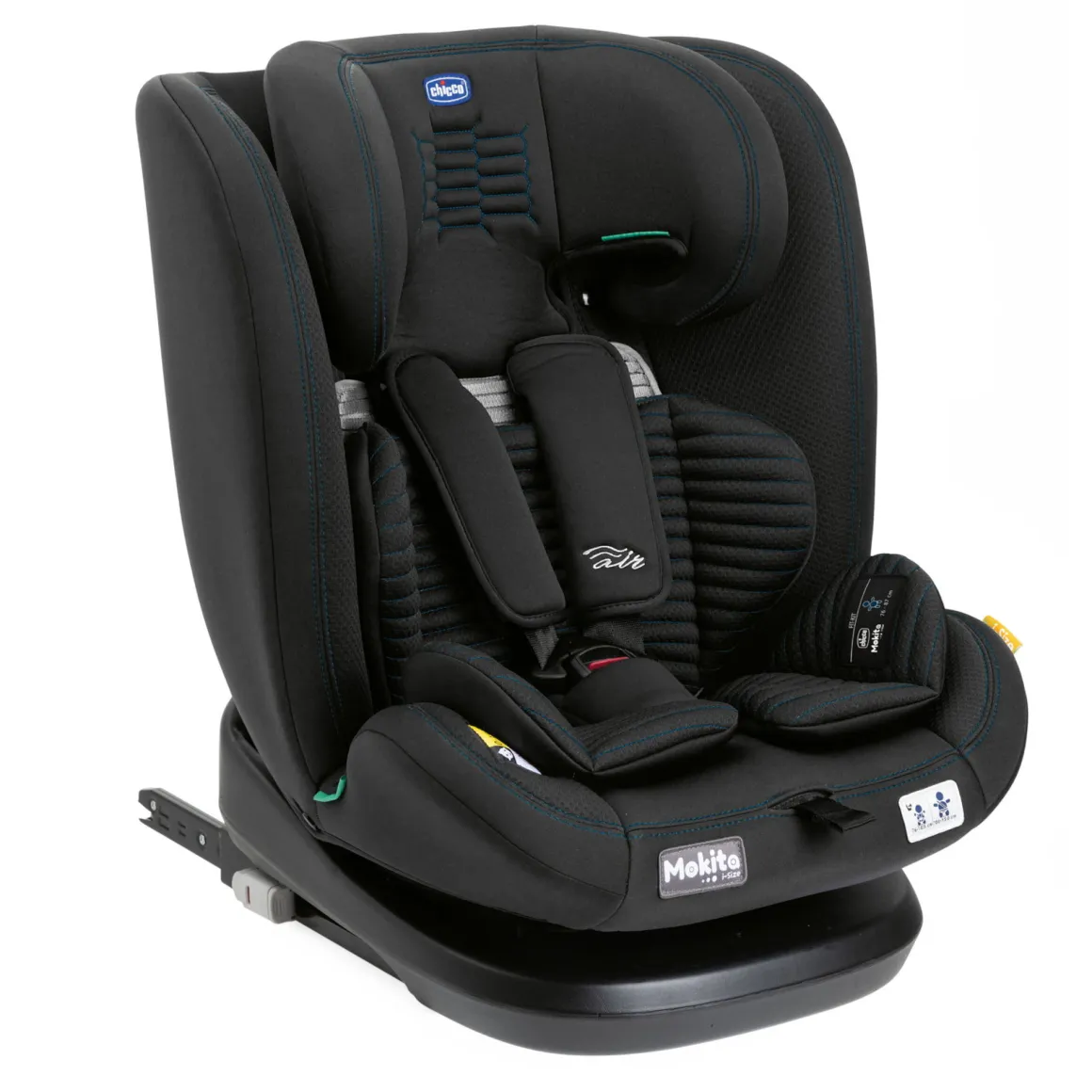 Seggiolino auto mokita isize air black air 76-150 chicco