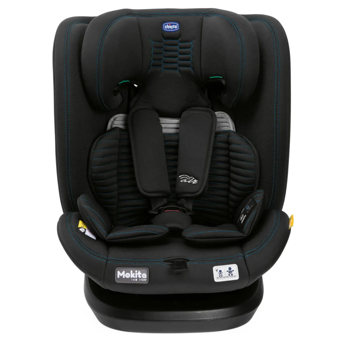 Seggiolino auto mokita isize air black air 76-150 chicco