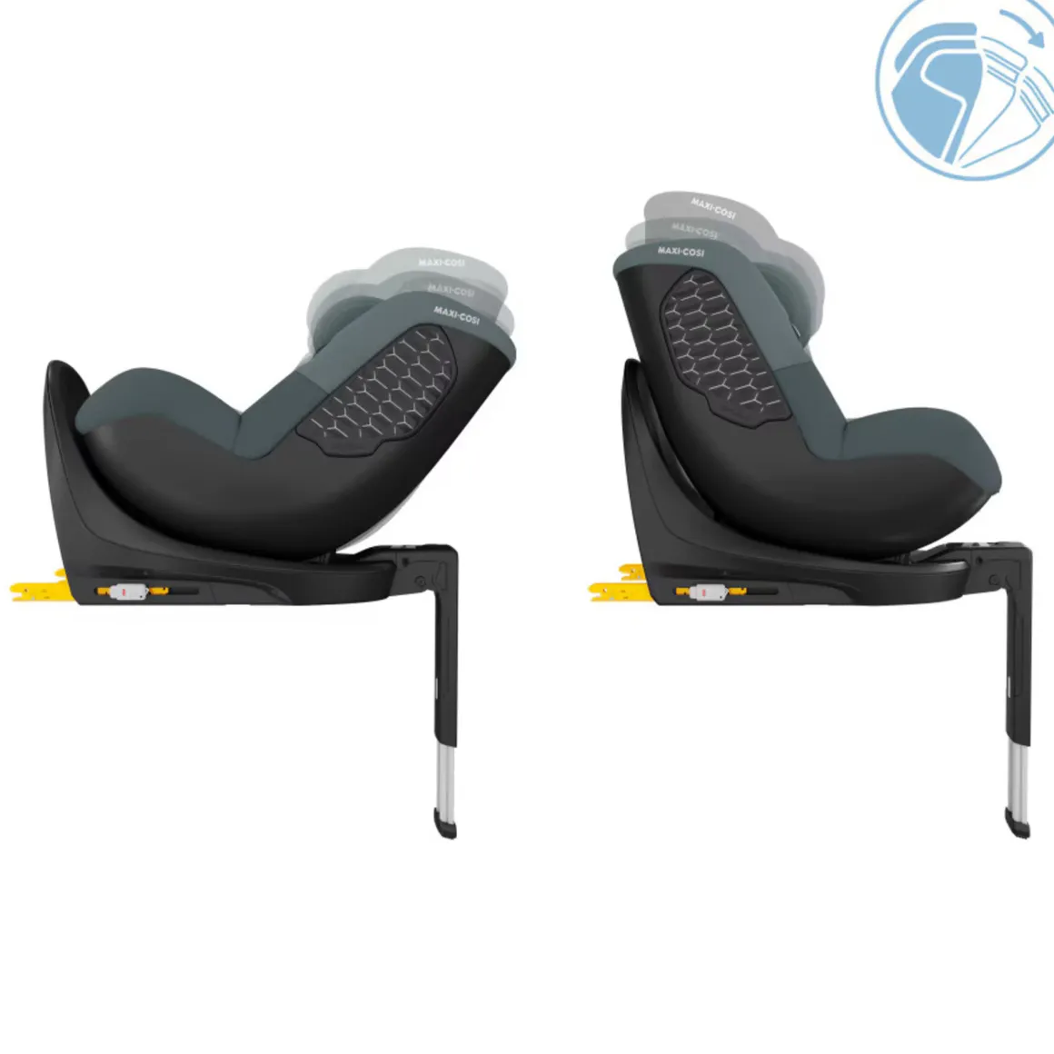 Seggiolino mica 360 s tonal graphite 40-105 cm (base integrata) – maxi cosi