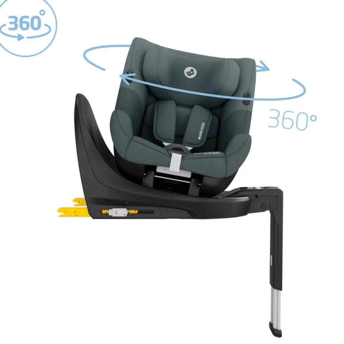Seggiolino mica 360 s tonal graphite 40-105 cm (base integrata) – maxi cosi