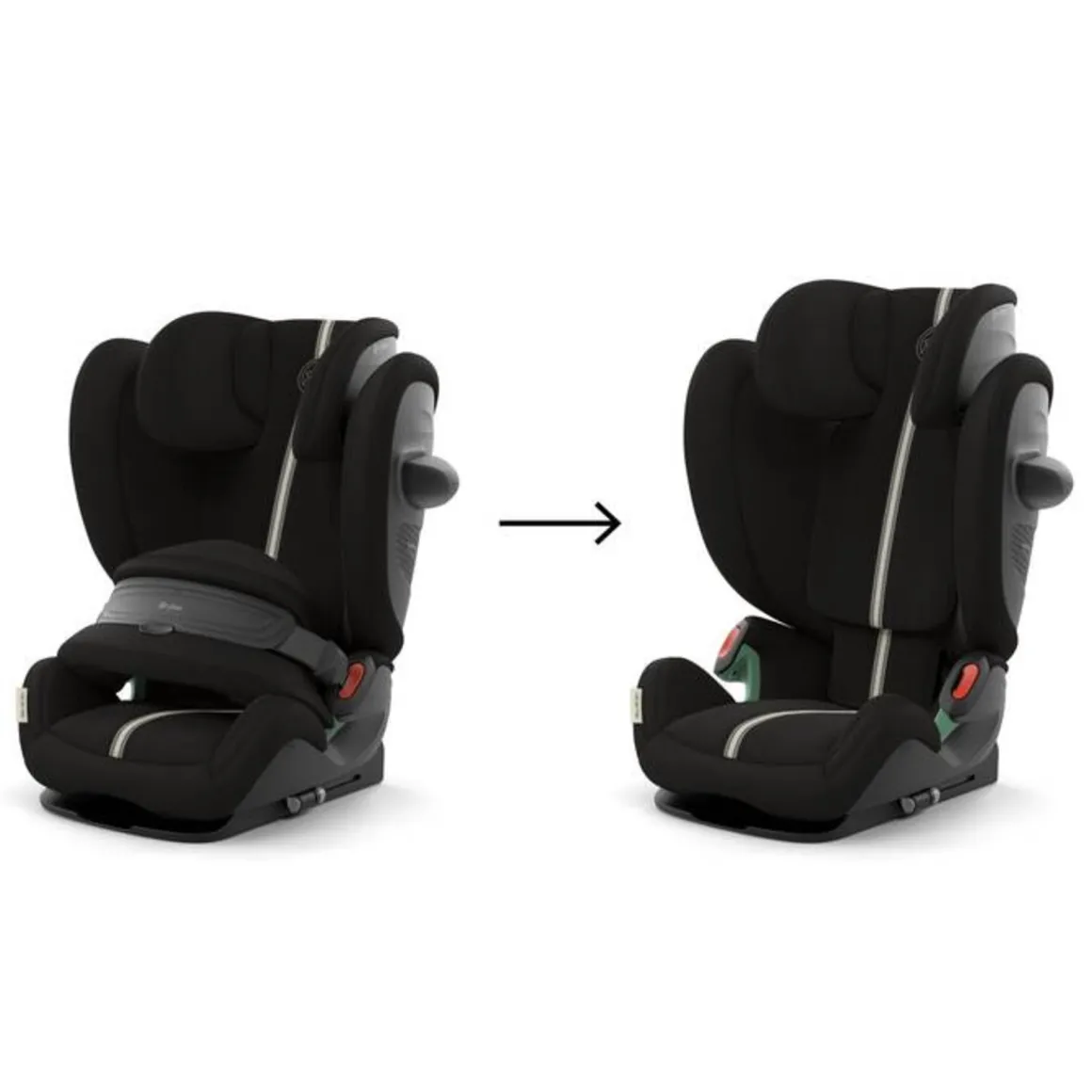 Seggiolino pallas g2 i-size plus moon black 76-150cm – cybex