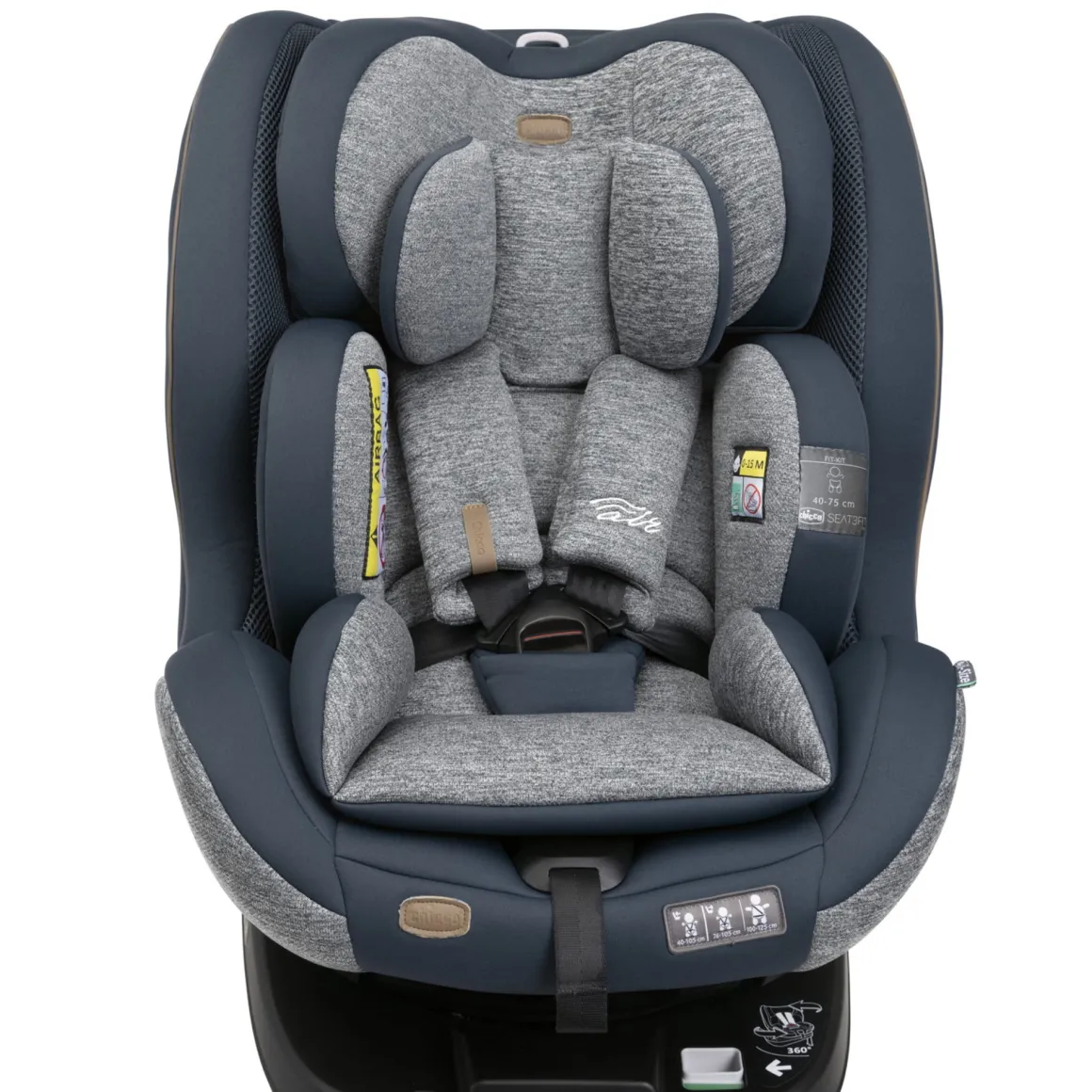 Seggiolino seat3fit air (40-125 cm) graphite melange – chicco