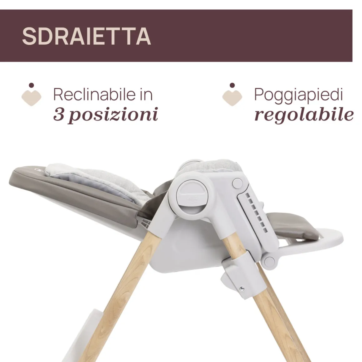 Seggiolone polly armonia scandinavian- chicco