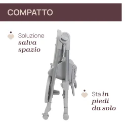 Seggiolone polly armonia steel- chicco