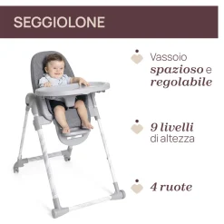 Seggiolone polly armonia carrara – chicco