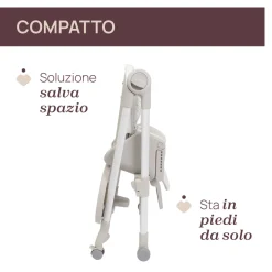 Seggiolone polly armonia motherpearl – chicco