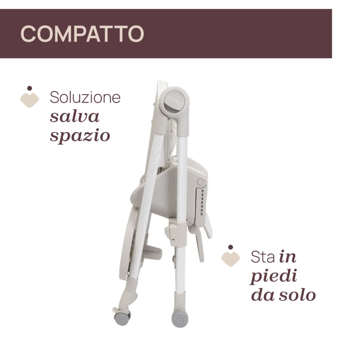 Seggiolone polly armonia motherpearl – chicco