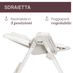 Seggiolone polly armonia motherpearl – chicco