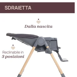 Seggiolone polly essential coal – chicco