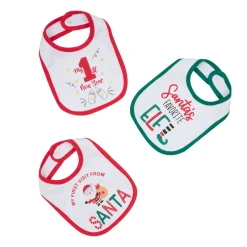Set 3 bavaglini “christmas” con bottone