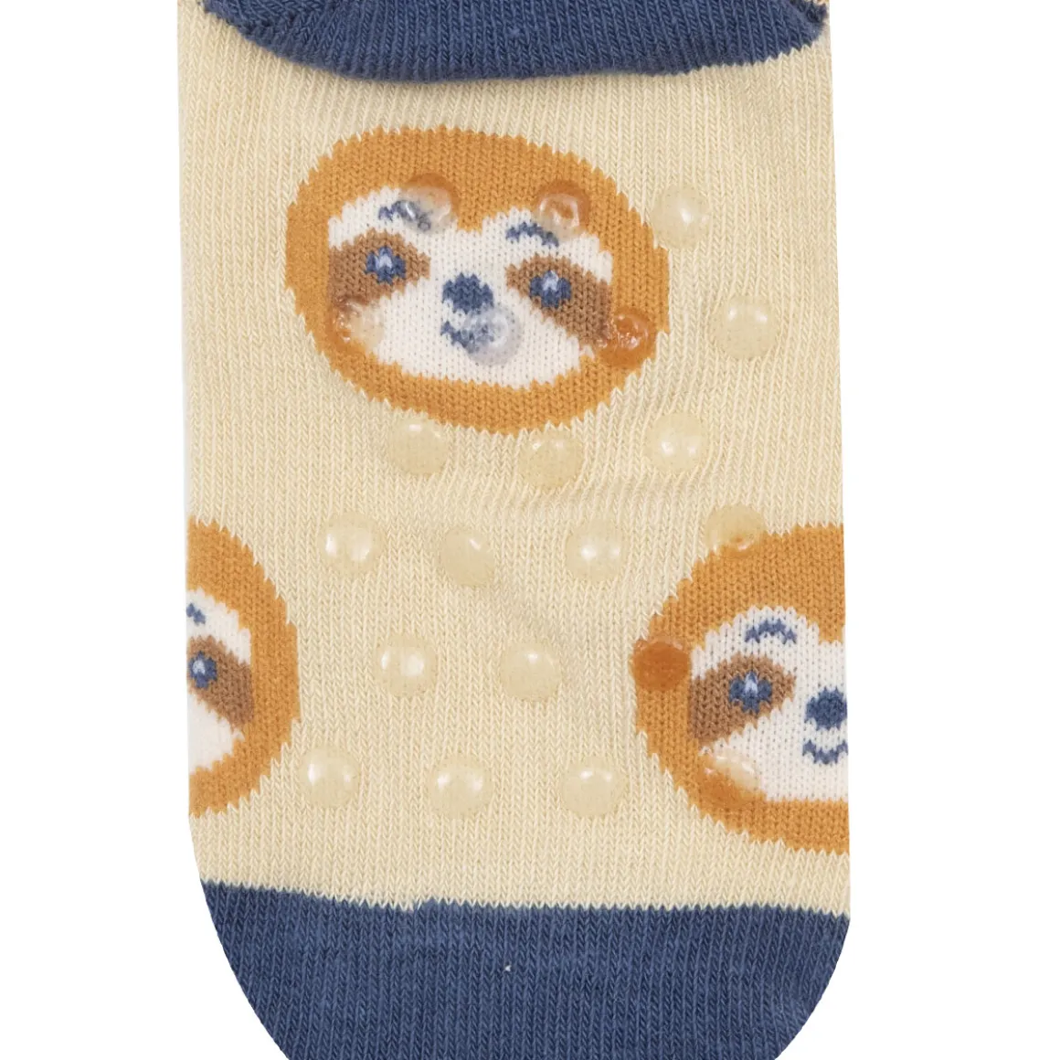Set 2 paia di calze antiscivolo bimbo beige e blu
