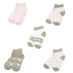 Set 5 paia di calze corte bimba