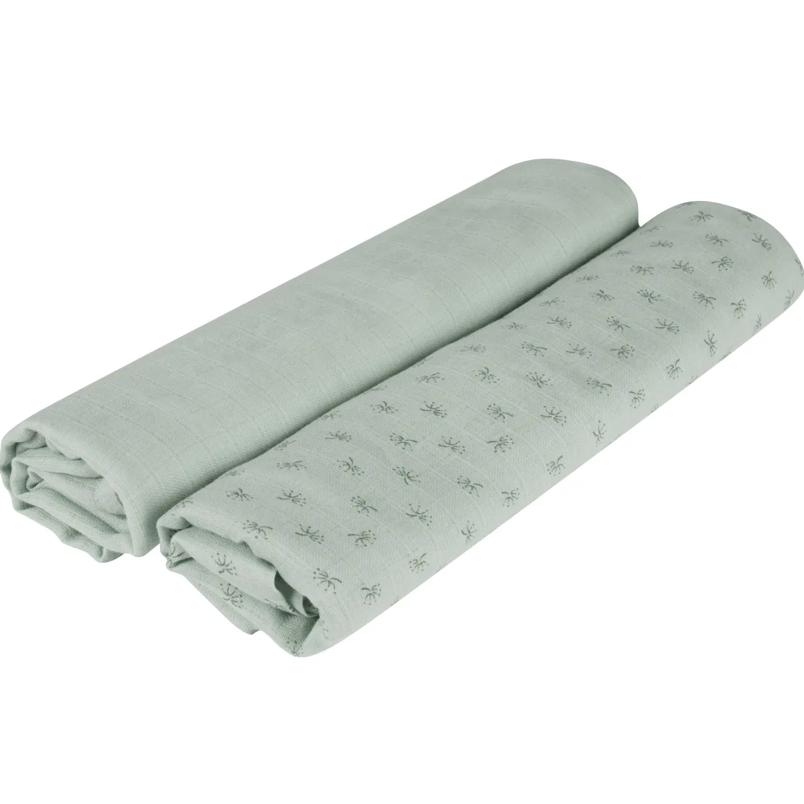 Set 2 pcs tenda mussola 120×120 frosty green – roba