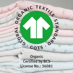 Set 2 pcs tenda mussola 120×120 pink – roba