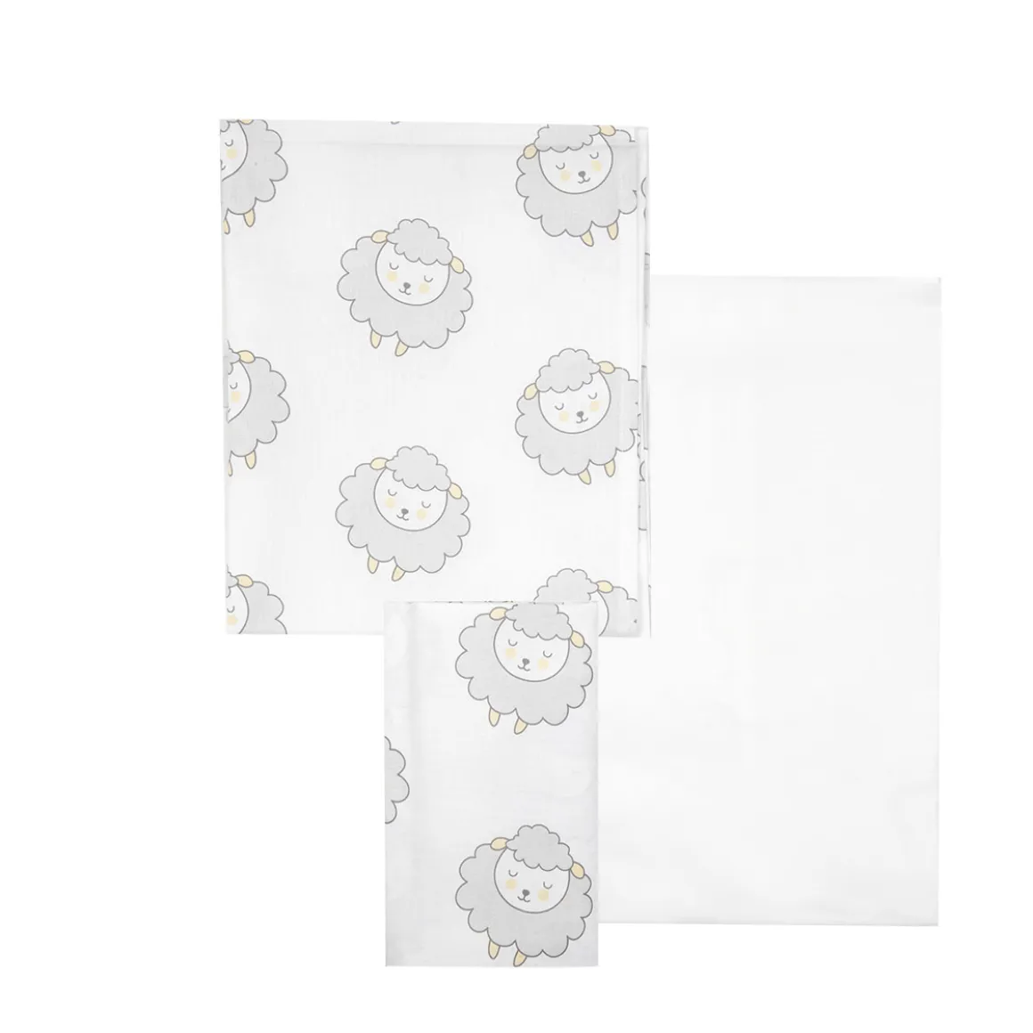 Set 3 pezzi culla pecorelle