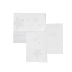 Set 3 pezzi culla/carrozzina stellina grigio