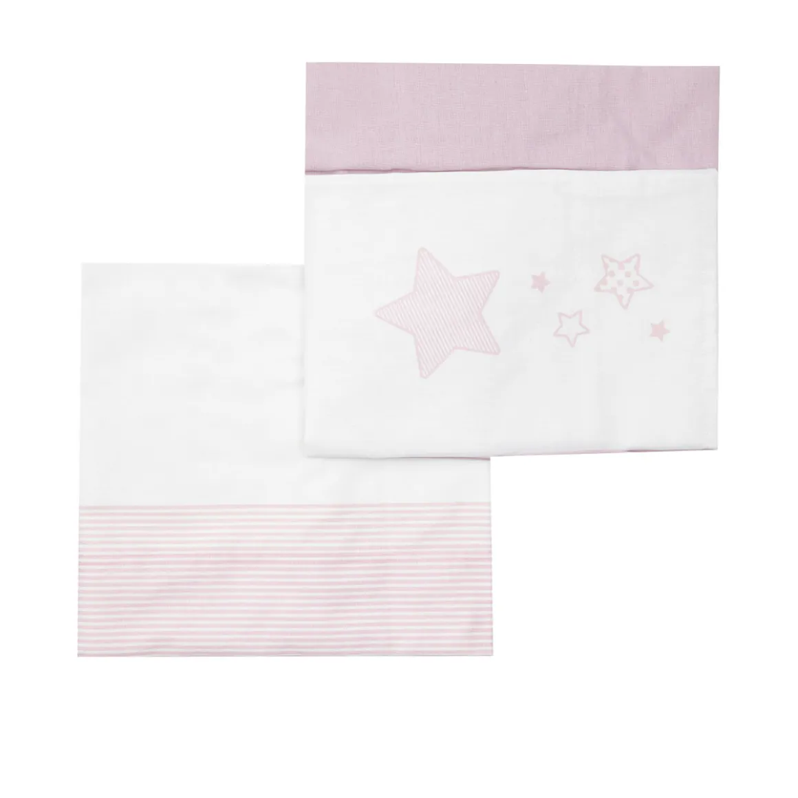 Set 3 pezzi culla/carrozzina stellina rosa