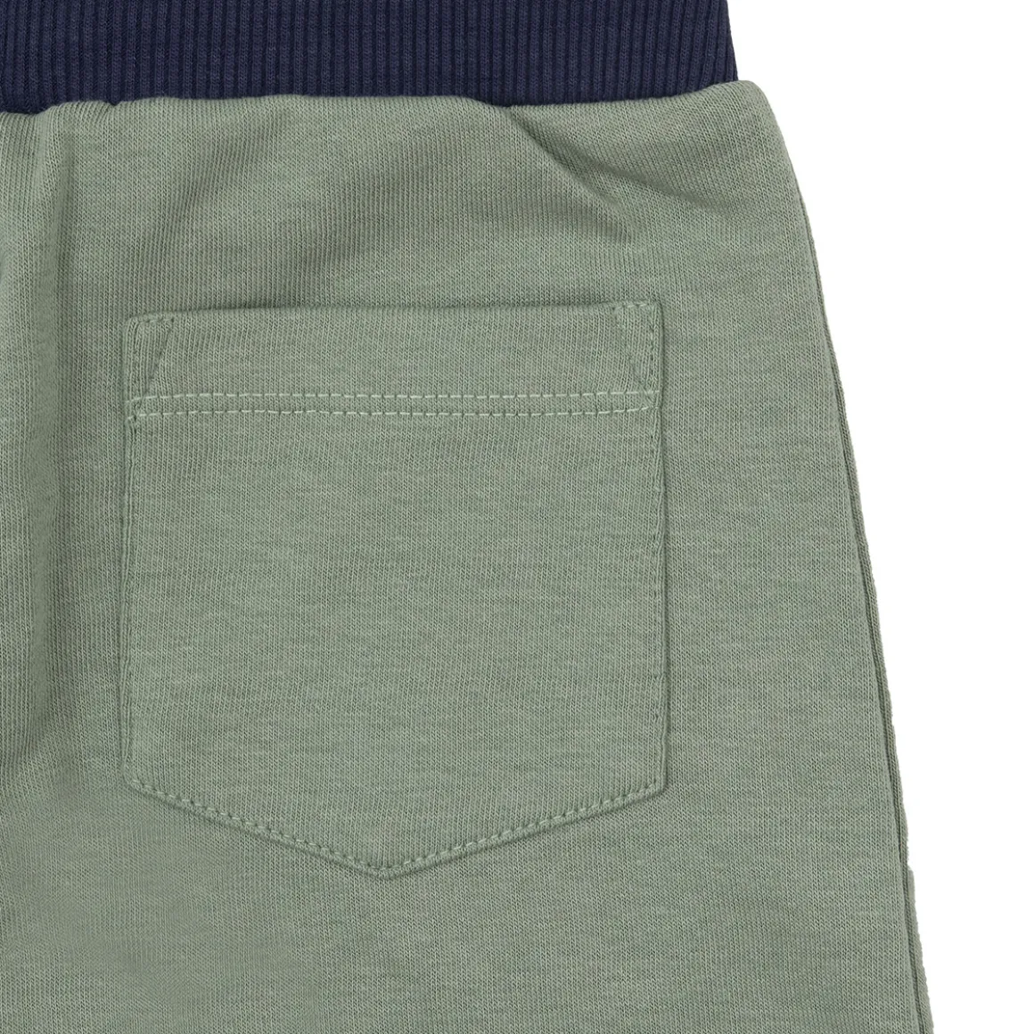 Set 2 pezzi felpa + pantalone bimbo blu/verde