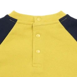 Set 2 pezzi felpa + pantalone bimbo blu/giallo