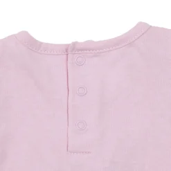 Set 2 pezzi jersey canotta e shorts bimba rosa/giallo