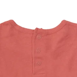 Set 2 pezzi jersey canotta e shorts bimbo corallo/verde