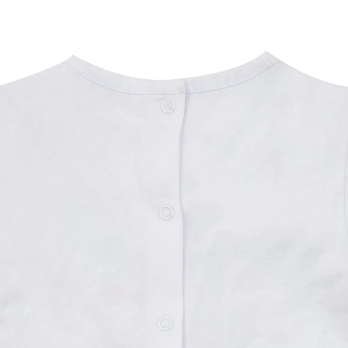 Set 2 pezzi jersey t-shirt e shorts bimba bianco/giallo