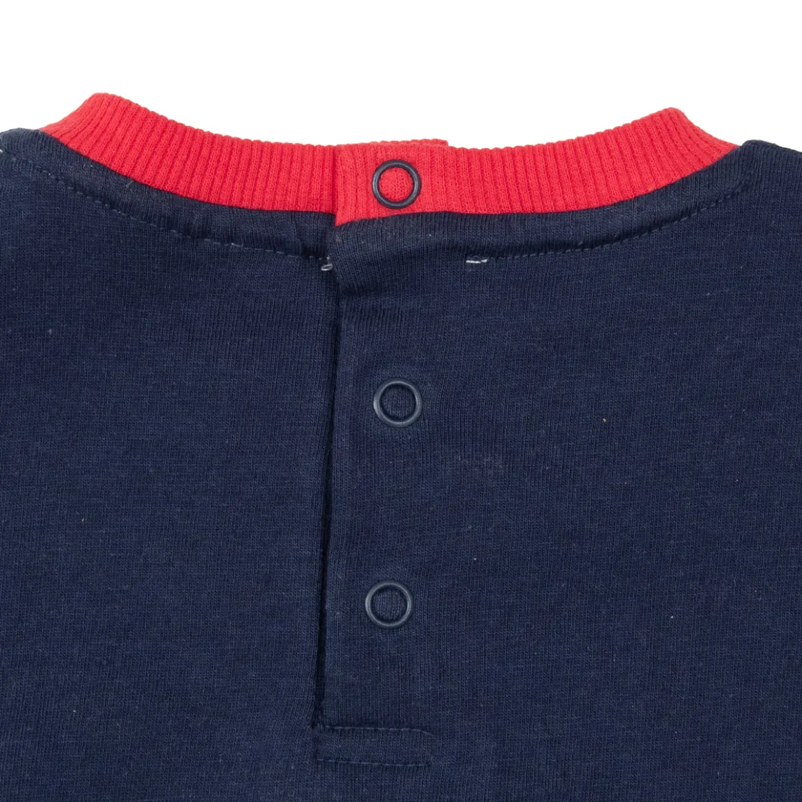 Set 2 pezzi maglietta mezza manica + pantaloncino bimbo rosso/blu