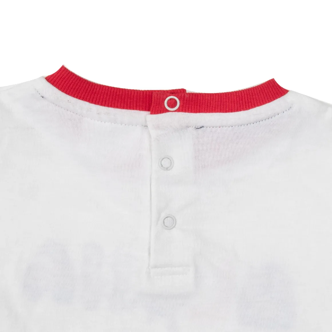 Set 2 pezzi maglietta mezza manica + pantaloncino bimbo bianco/blu