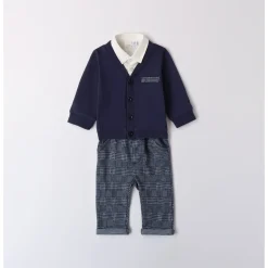 Set 2 pezzi pantalone pied de poulle