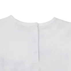 Set 2 pezzi t-shirt giro manica + pantaloncino bianco/rosso