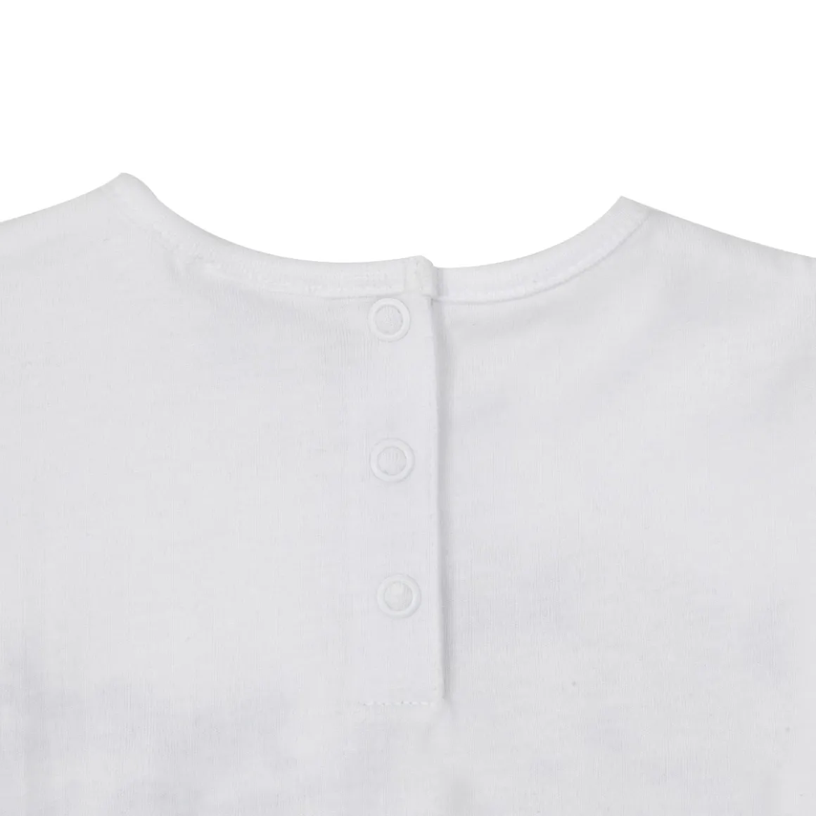 Set 2 pezzi t-shirt giro manica + pantaloncino bianco/rosso