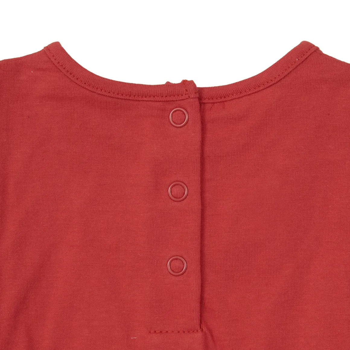 Set 2 pezzi t-shirt giromanica e gonna bimba bianco/rosso