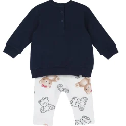 Set 2 pz felpa blu con orso+leggings orsi – chicco