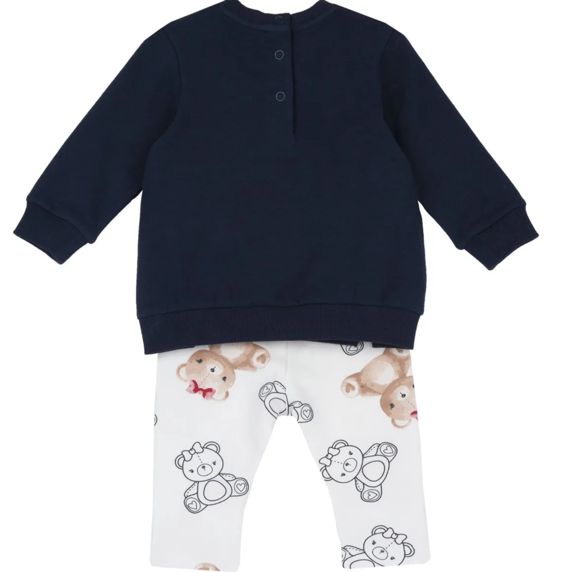 Set 2 pz felpa blu con orso+leggings orsi – chicco
