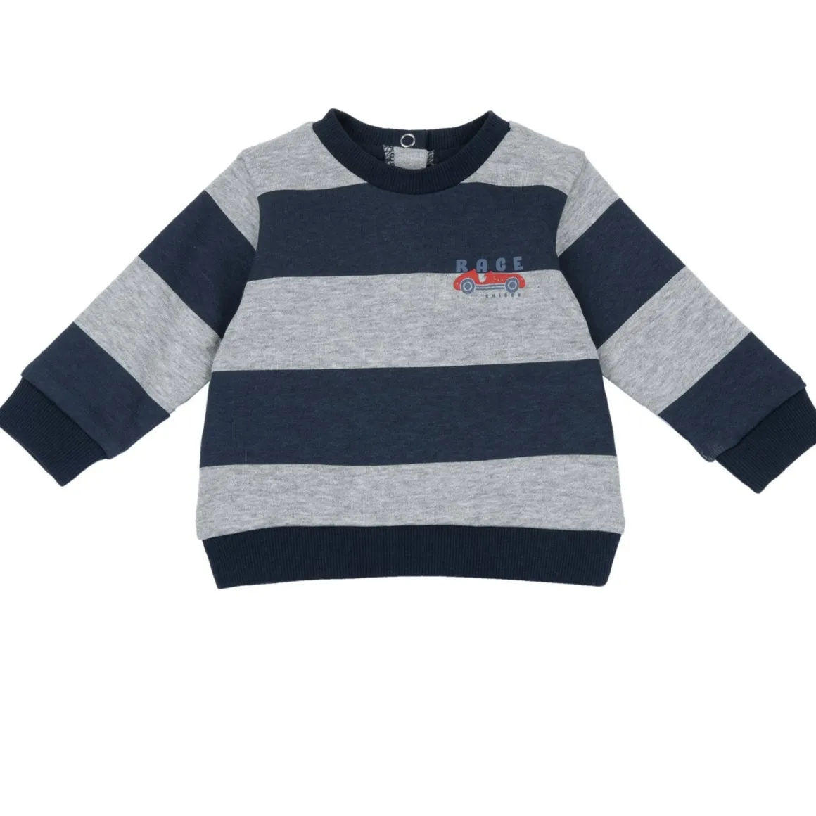 Set 2 pz felpa rigata+pantaloni felpa blu – chicco