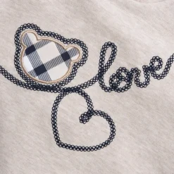 Set 2 pz sweat shirt+leggings orsetto con scritta love – chicco