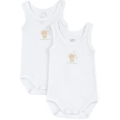 Set body intimo senza manica con orsetto – chicco